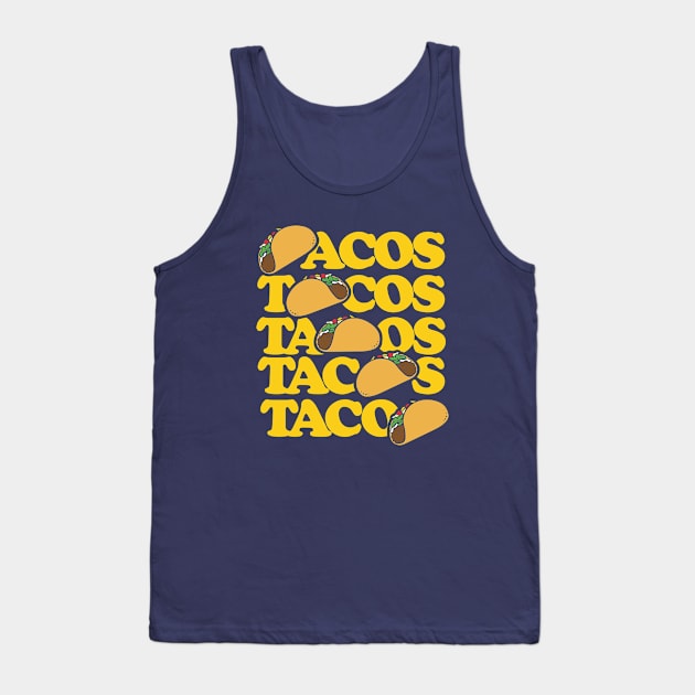 Retro Tacos Tank Top by bubbsnugg